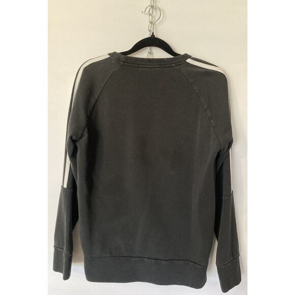Adidas Crewneck Sweatshirt Size Small Black and White Classic Design - Picture 5 of 6